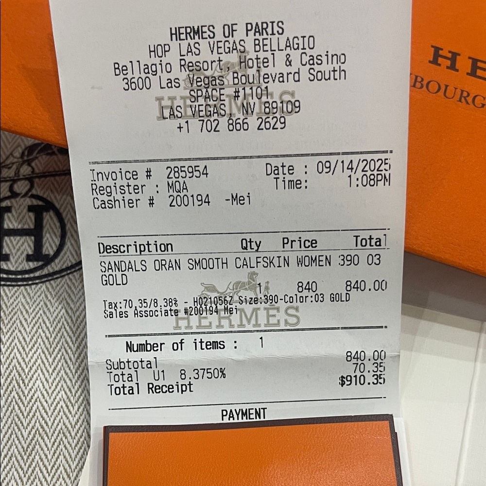 HERMES Oran Sandals- Brown - Picture 5 of 10
